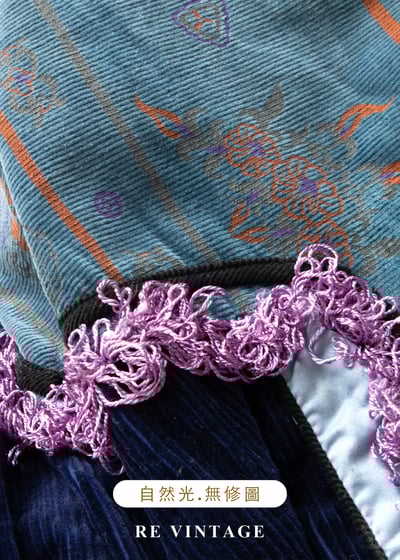 深藍薰紫異國夢境外套16