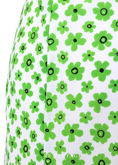 螢光綠小花夏日洋裝10