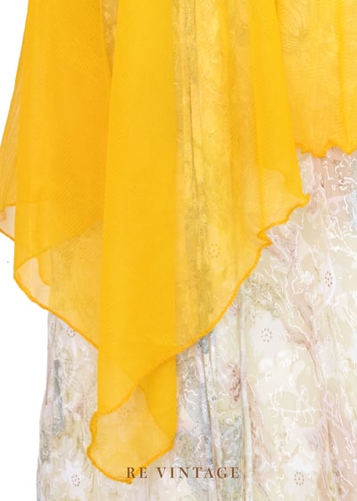 耀眼雙洞の橘黃蕾絲背心5