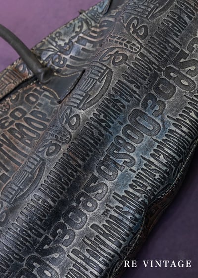 Betty Boop 刷染藍橘色人造皮革包8