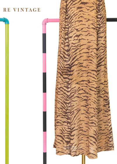 虎斑狂野優雅長洋裝4
