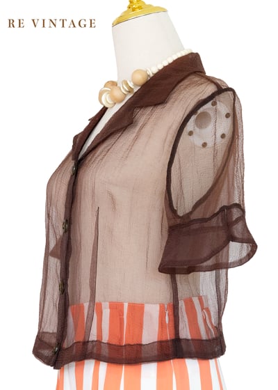 Dark Roasted Coffee Bean 透膚襯衫8