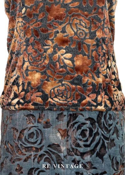 落日玫瑰 - 浮雕花絨背心6