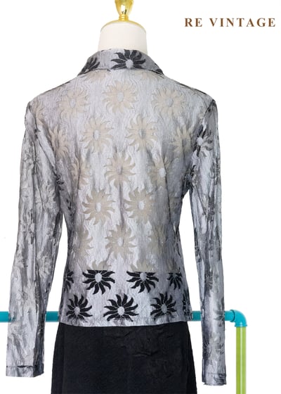 銀河系裡的溫室花朵透膚上衣8