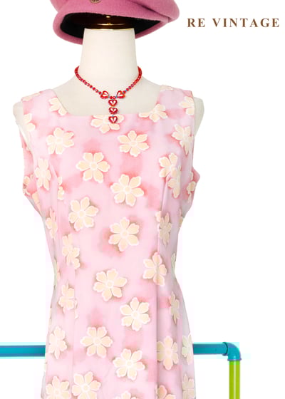 粉紅花瓣柔光擁抱長洋裝3