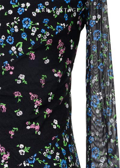 Bloom in Haze 色彩斑斕碎花洋裝12