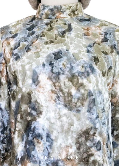 套裝上衣 - 礦石橫切面燒絨絨布上衣4