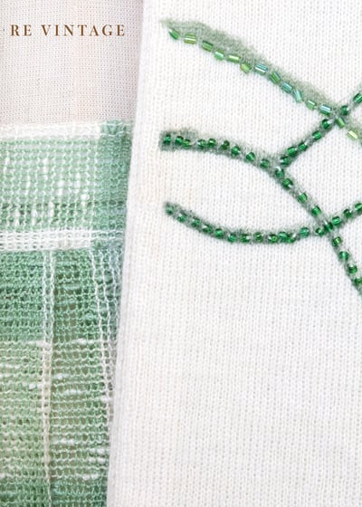 Poetic Flora 晨光葉脈花影針織衫7