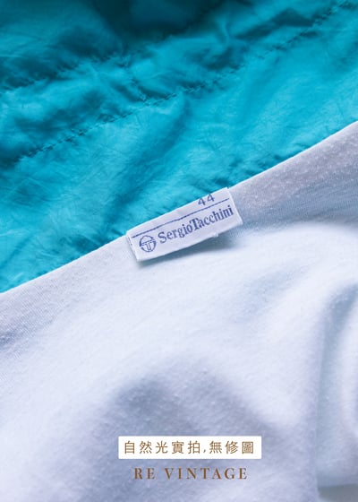 『歐洲寶物』湖水綠拼接尼龍小人偶外套 Sergio Tacchini20