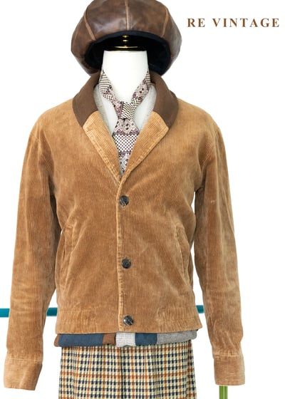 英倫Caramel 燈芯絨翻領夾克外套8