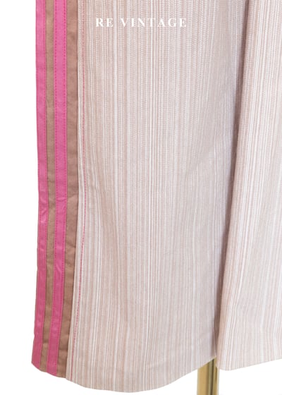 微醺香檳 - 甜蜜線條拼接長褲（28"）10