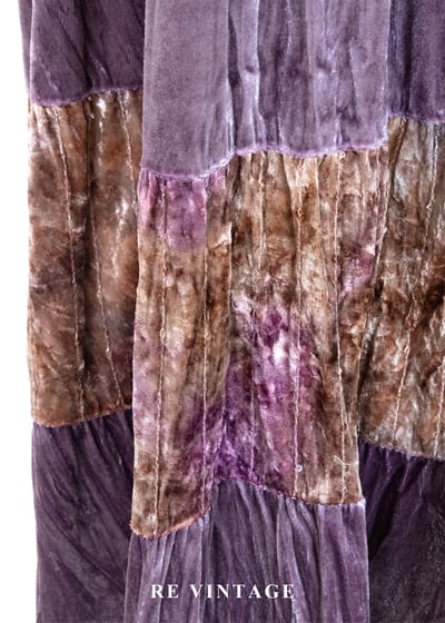 暈染金屬光層次絨布長裙（25-34"）10