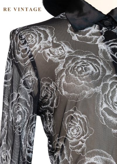 黑霧白玫瑰透膚上衣5