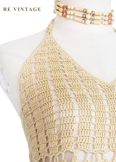 密沙花編織繞頸背心5