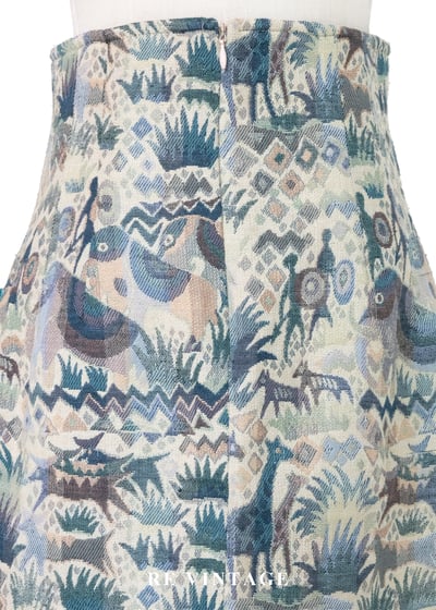 行走的森林部落地毯壁畫高腰短裙（25"）8