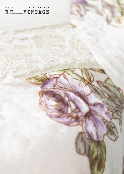 溫柔紫玫瑰絨布長袖上衣6