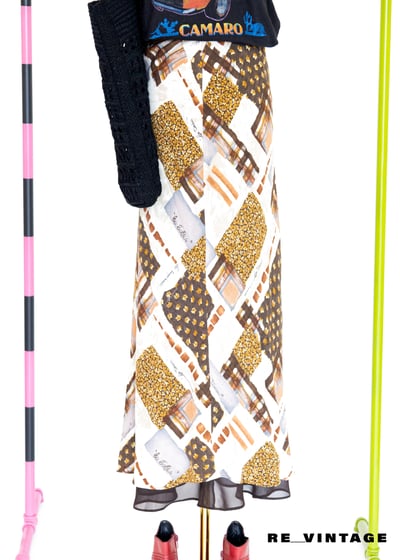 焦糖方糖棉質長裙2