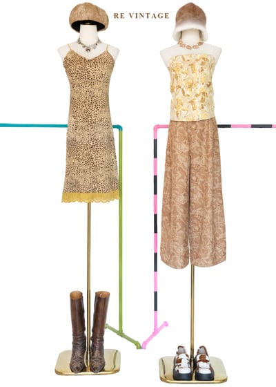 薑黃斑駁大理石紋一片式背心2