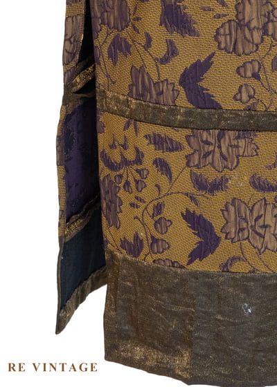 秋日神諭緹花拼接長裙（28"）10