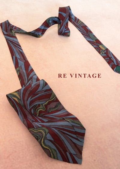 抽象油流動饗宴領帶4