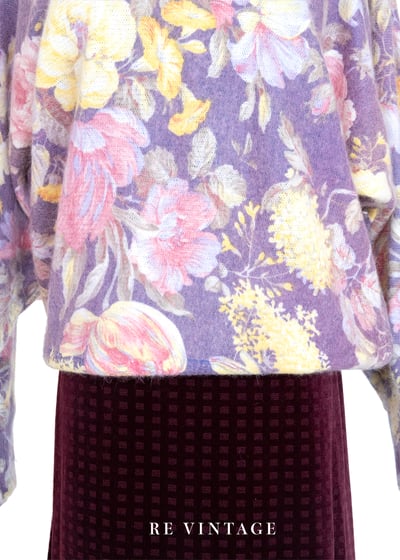 Purple Orchid 花朵盛開毛衣4