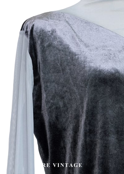 華麗雙拼接絨布上衣6