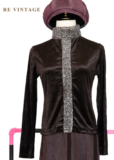 光束黑夜絨布上衣1