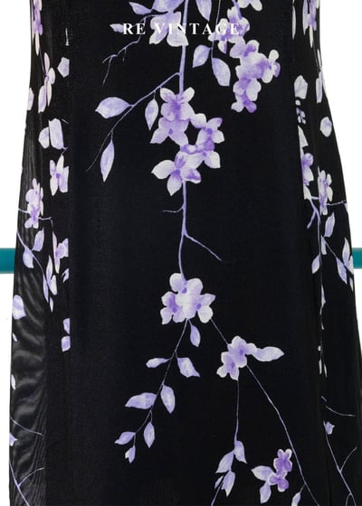 黑夜紫光花火細肩帶洋裝7