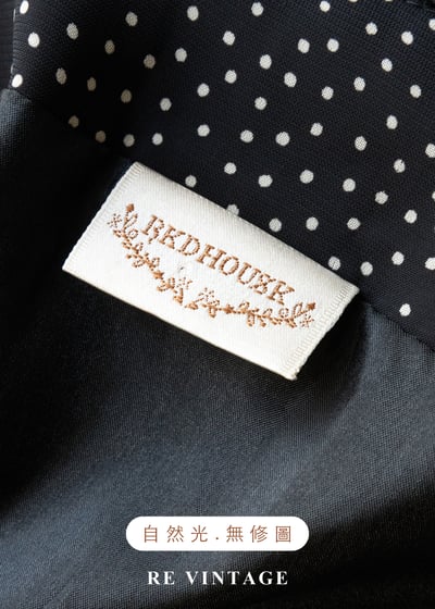 繁花盛引波點拼接黑白系長洋裝18