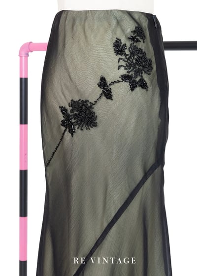 神秘黑花網紗迷人の裙（27"）3