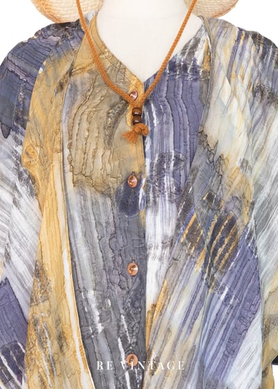 金與藍的潮汐之間短袖上衣5