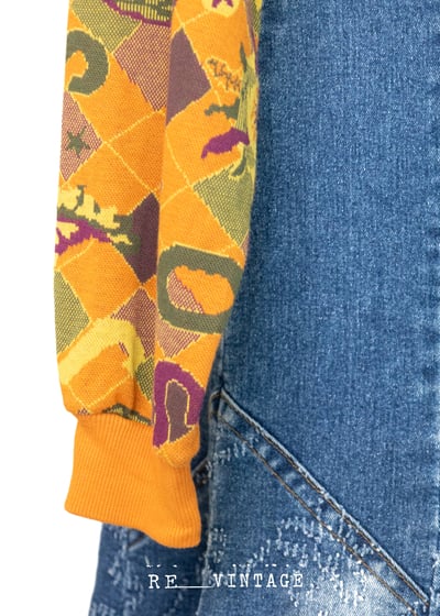 小太陽圖騰針織套頭上衣7