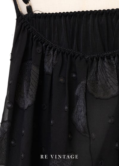 貝殼黑紗珠珠蝴蝶結細肩帶洋裝14