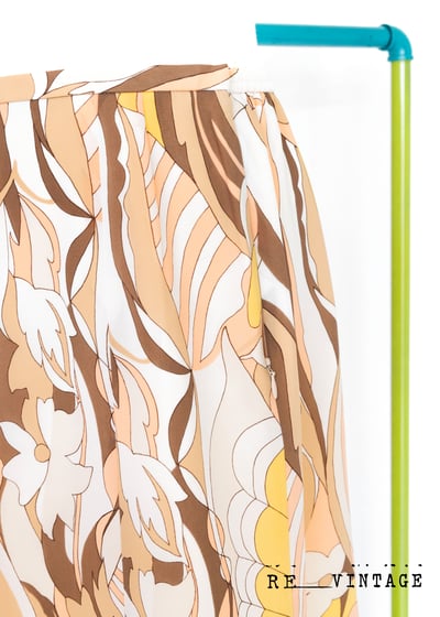 日本製 Peach Fuzz 漂亮圖騰中長裙6