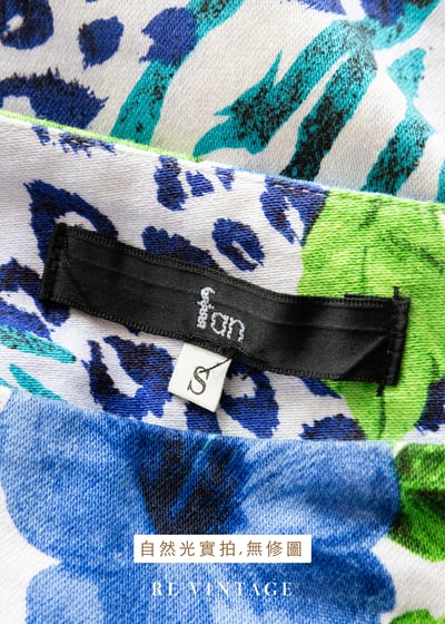 海島放肆夏天藍花中長裙（26"）13