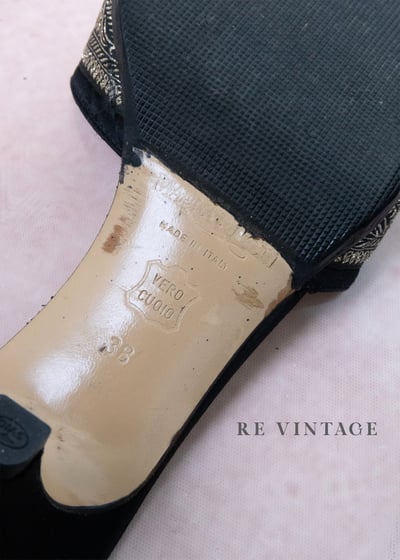 『歐洲寶物』Marina Rinaldi 威尼斯夜宴剪影金線刺繡穆勒鞋13