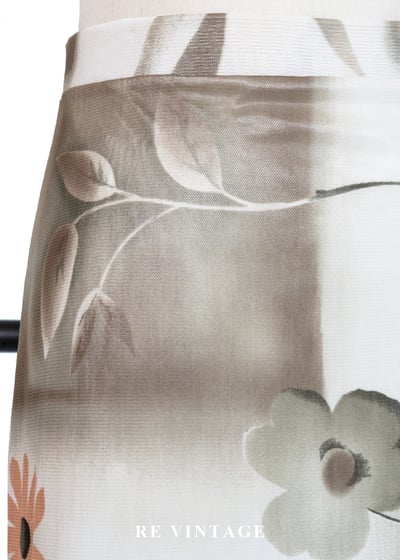 朦朧花影白牆網紗長裙（27-33"）5