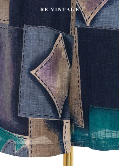 Mosaic Groove 畫布律動高腰短褲(26")4