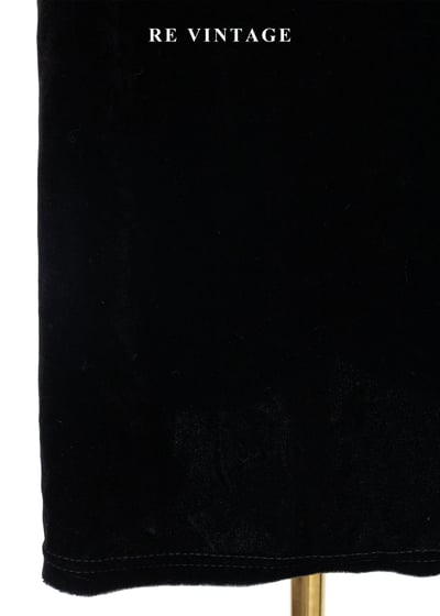 極簡主義 - 銀釦黑絨吊帶長洋裝6