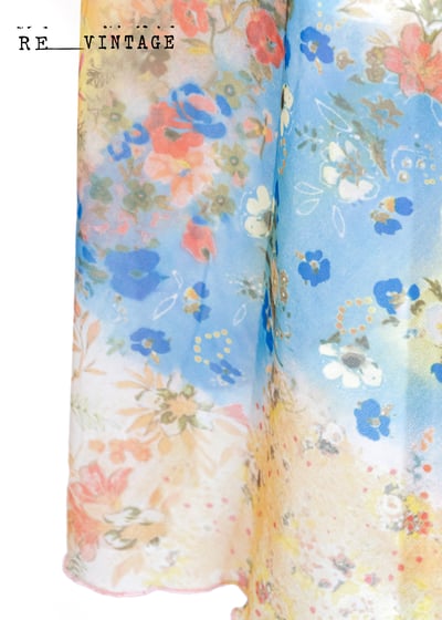 繽紛花花世界彈性中長裙10