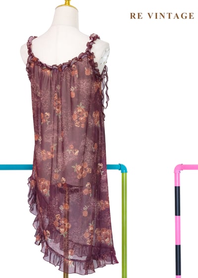 Rose Dust 茶玫瑰浪漫透膚洋裝10