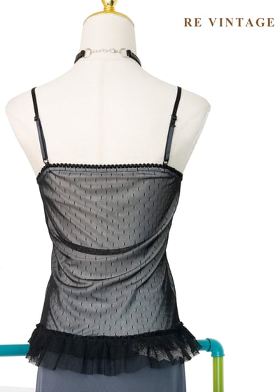 惡女羅曼史波點蕾絲細肩帶背心8