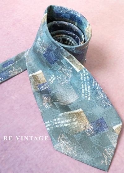 騎士映像拼方塊領帶1