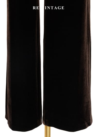 質感單 - Dark Chocolate 高腰絨布直筒長褲（28.5"）6