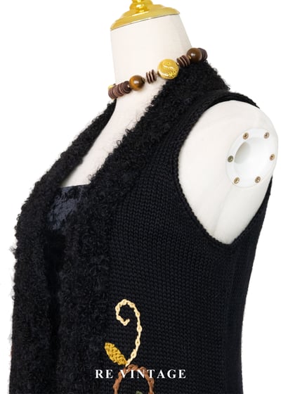 繁花盛開的邊境長版背心罩衫11