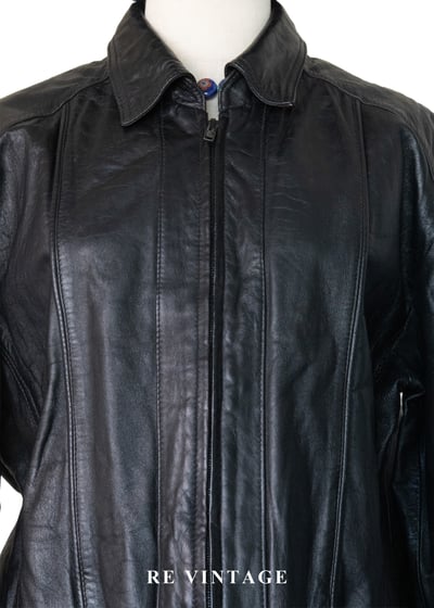 質感單品 -帥氣魔女黑皮革外套8