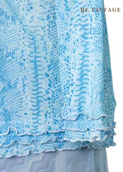 水仙藍蛇紋罩衫上衣6