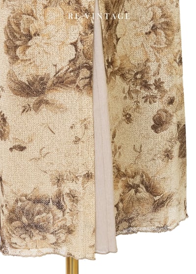 套裝長裙 - 棕影花語舊夢長裙（27-30"）10