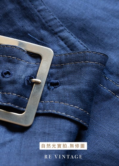 Classic Blue 高腰雙釦氣質裙裙（23"）8