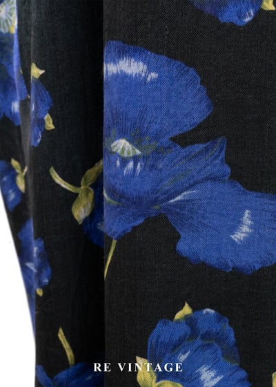 夜花藍調寬版洋裝11